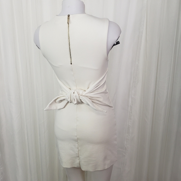 Ted Baker London Papron tie front mini dress white/ivory Ted size 0 = US size 2 - Picture 9 of 13